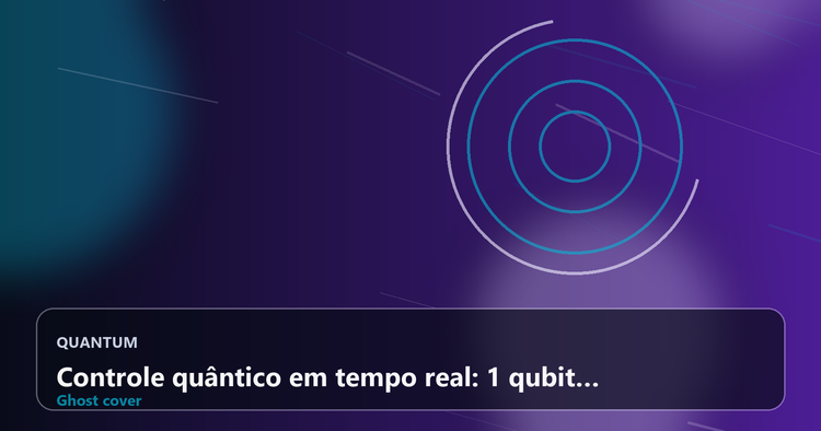 Controle quântico em tempo real: 1 qubit supera o clássico no CartPole com 10x menos execuções