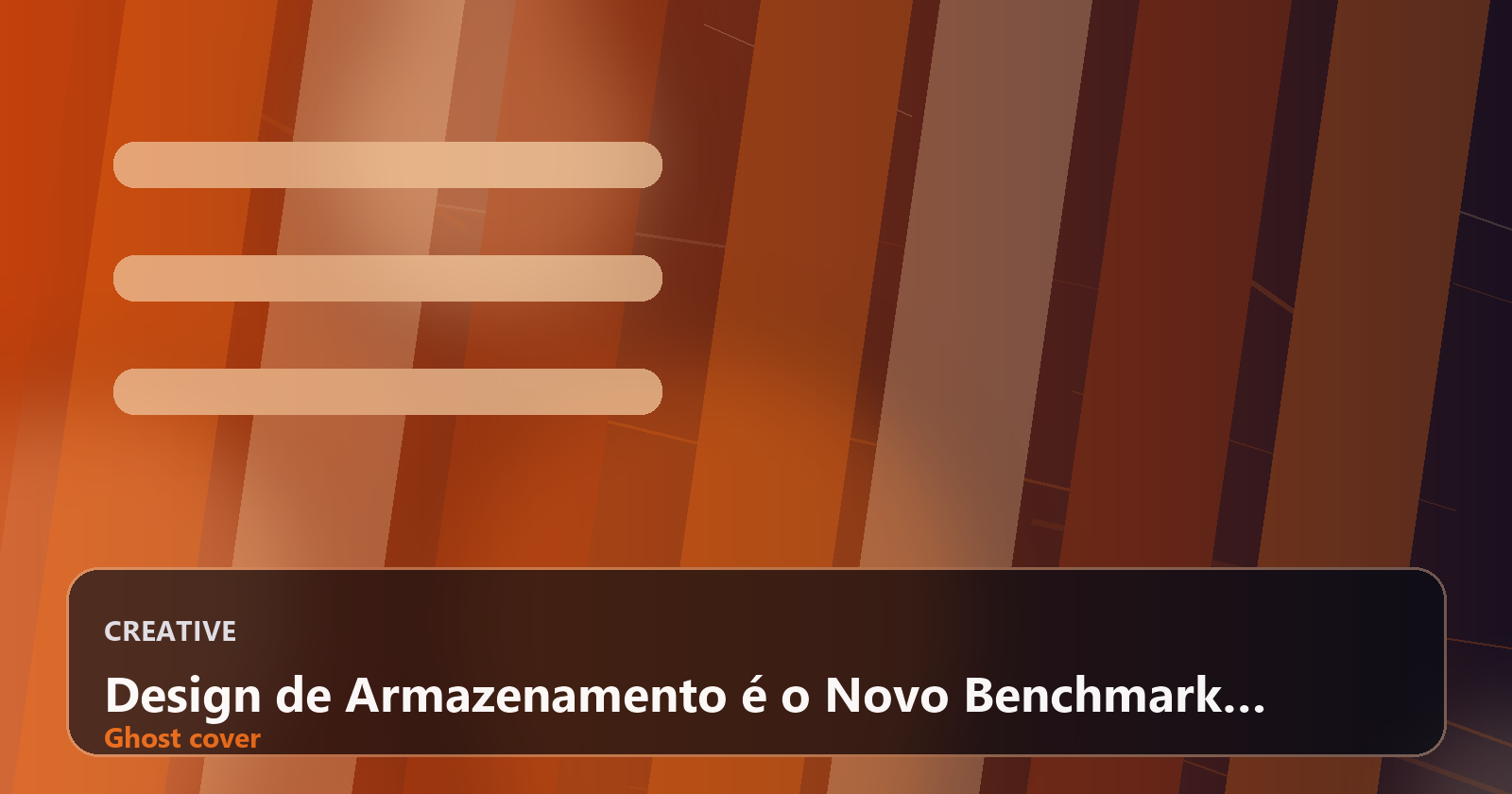 Design de Armazenamento é o Novo Benchmark para Séries Temporais